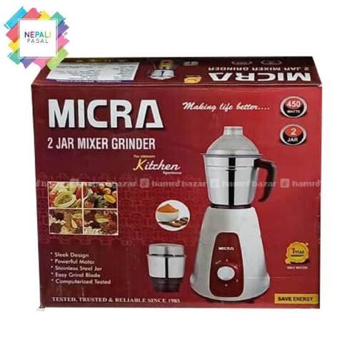 Micra 2 Jar Mixer Grinder 450W