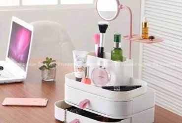 Modern Cosmetic Storage Holder with Handle